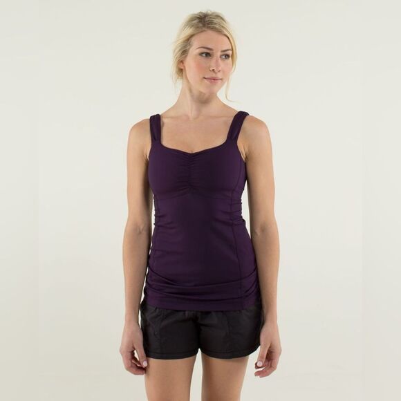 Lululemon  Size 4 Aria Tanktop In Deep Zinfandel Purple - Picture 1 of 12